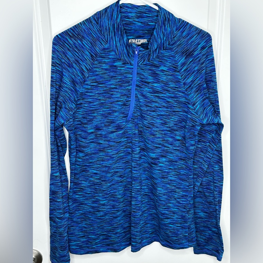 blue sweater